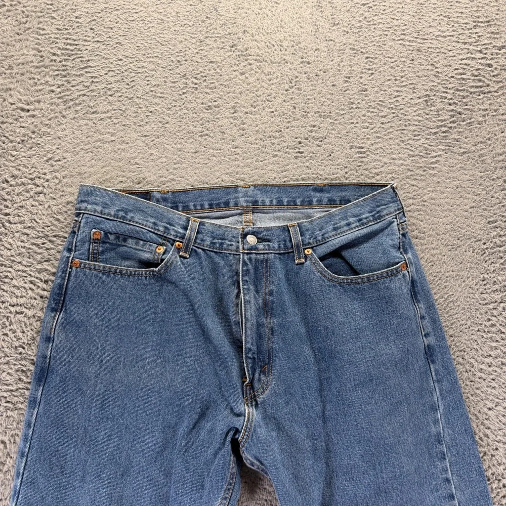 Levi's 505 Jeans Mens 38x30 Blue Cotton Denim Straight Baggy Streetwear Workwear